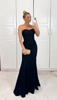 Elegancka Sukienka Maxi wieczorowa  MELISA czarna