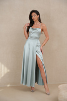 Sukienka  wieczorowa Still  Maxi satin-miętowy