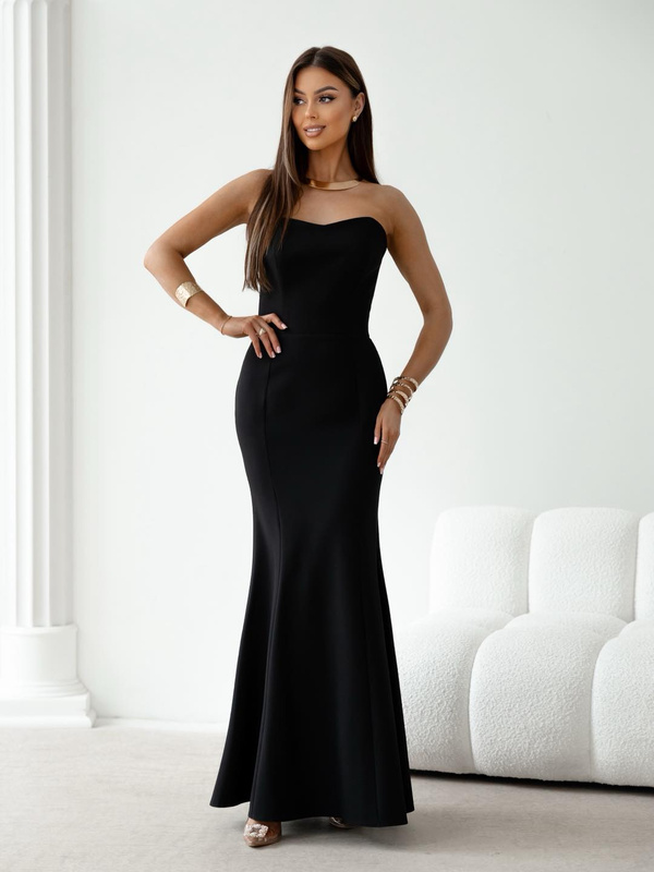 Elegancka Sukienka Maxi wieczorowa  MELISA czarna