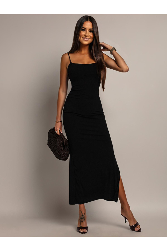 ELEGANCKA DOPASOWANA SUKIENKA MAXI MONIKA Czarny 