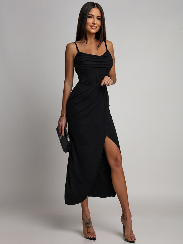 DOPASOWANA SUKIENKA MAXI Rachel CZARNA