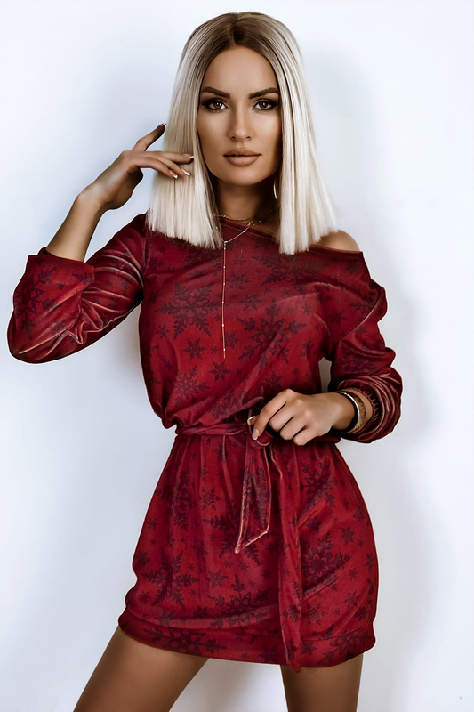 Sukienka Świąteczna VELVET VINTAGE CHRISTMAS 