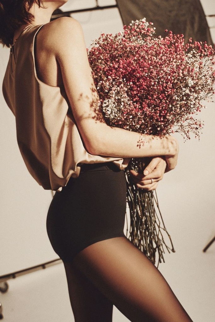 Cienkie rajstopy gładkie Gabriella Exclusive 15 den NERO