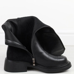 Eleganckie Kozaki ze Skóry Naturalnej czarne