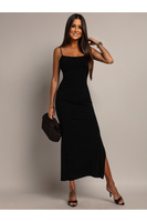 ELEGANCKA DOPASOWANA SUKIENKA MAXI MONIKA Czarny 