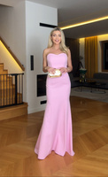 Elegancka Sukienka Maxi wieczorowa  MELISA różowy