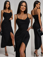 DOPASOWANA SUKIENKA MAXI Rachel CZARNA