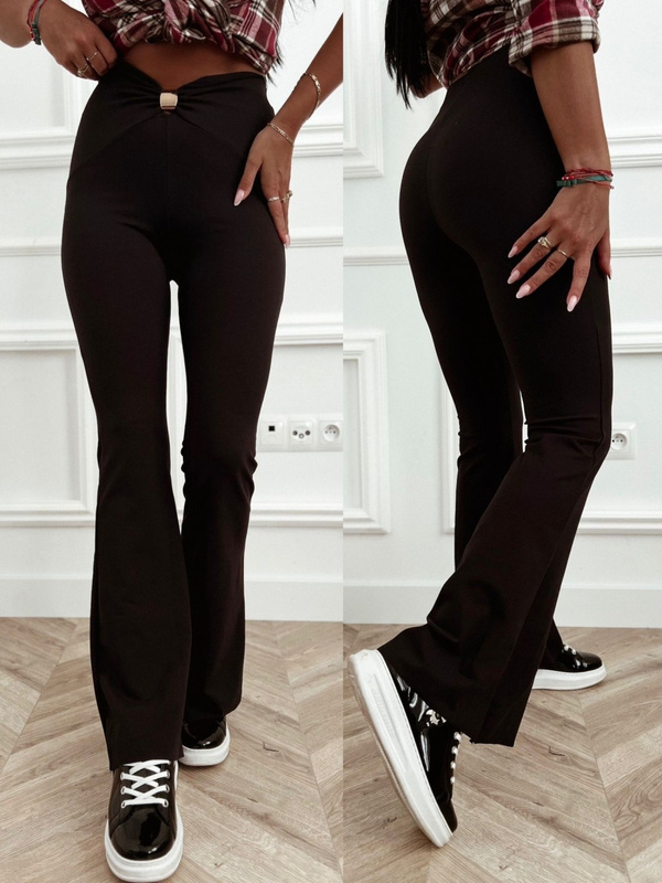 LEGGINSY Z BIŻUTERYJNYM ZDOBIENIEM Kaori czarne